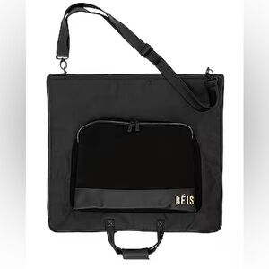 BEIS Black Hanging Garment Bag Travel Suit Dress Carrier Shoulder Strap